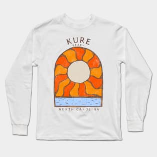 Kure Beach, NC Summertime Vacationing Burning Sun Long Sleeve T-Shirt